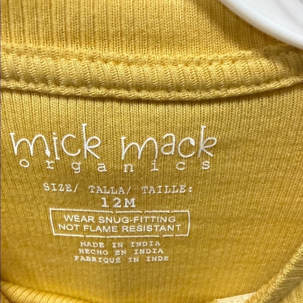 4 pc Yellow and Cream Penguin organics Kids Matching Set